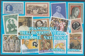 VATICAN Sc # 87aa CPL MNH BOOKLET of 3 PANES - PAINTINGS of the SISTINE CHAPEL