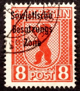 1948, Germany, 8pf, Used, Sc 10N24