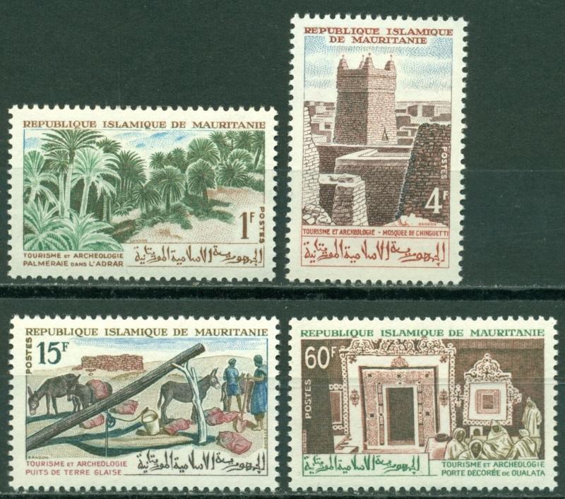 Mauritania Scott #191-194 MNH Trees Architecture Fauna Tourism $$