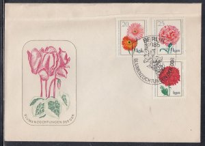 Germany DDR Scott 1672-4 FDC - 1972 Flowers Issue