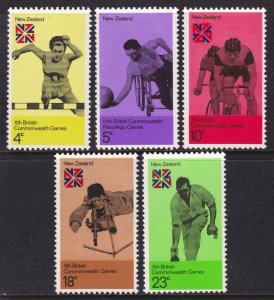 New Zealand 1974 Commonwealth Games Complete Mint MNH Set SC 547-551