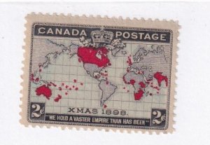 CANADA # 86 VF-MLH 2cts XMAS 1898 CAT VALUE $60 @ 20% CAT VALUE WHAT A SPECIAL