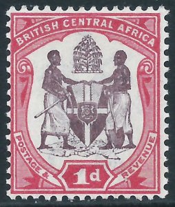 British Central Africa, Sc #44, 1d MH