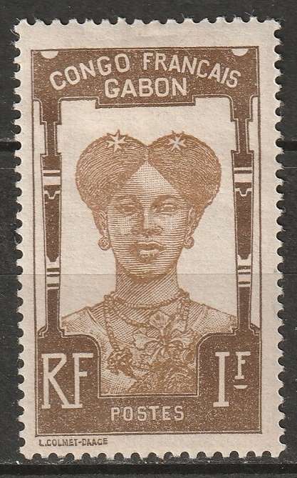 Gabon 1910 Sc 46 MH*