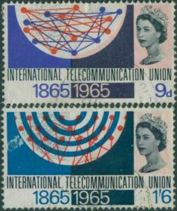 Great Britain 1965 SG683-684 QEII ITU set FU