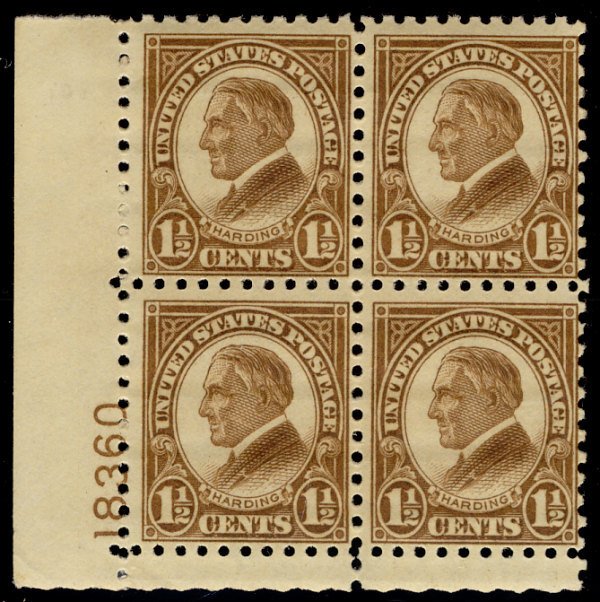 #582 SCV $85.00 F/VF OG NH, terrific color, nice plate! Original Price $70