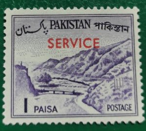 Pakistan: 1961 -1963 Local M. - Pakistan P. Stamps of 1961 Over. SERVICE, 1 P