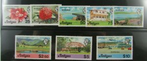 Barbuda Antigua  SC #266-83  FLOWERS BIRDS POTWORKS DAM AIRPORT  MNH stamp set