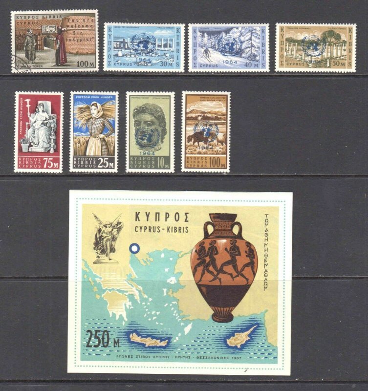 CYPRUS SOUVENIR SHEETS + MORE 2 SCANS COLLECTION LOT OG LH L/M VF BEAUTIFUL GUM