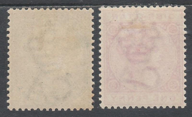 GIBRALTAR 1898 QV 1/2D AND 1D 