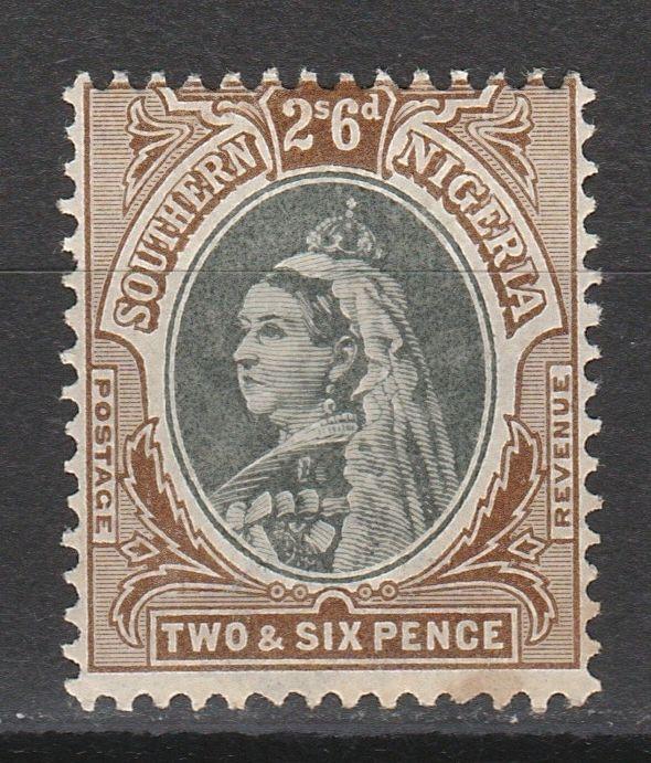 SOUTHERN NIGERIA 1901 QV 2/6 