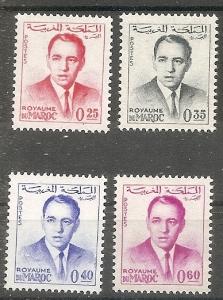 Morocco  111-4 MNH 1964-65 King Hassin Defins.