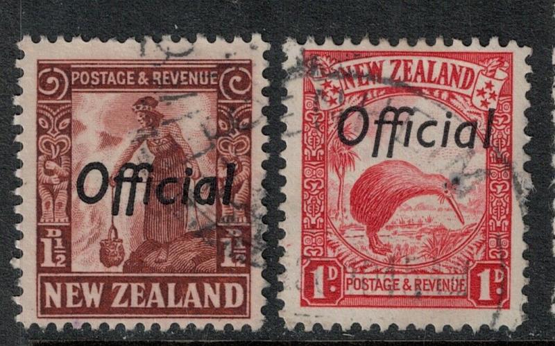 New Zealand 1936 SC O61-O71 Used CV $116.00 Set