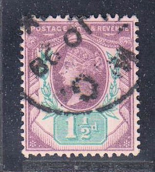 Great Britain,  Queen Victoria 1 1/2p  (SC# 112) Used