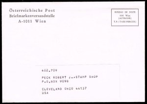 Austria Post Metered Philatelic Advert; Used