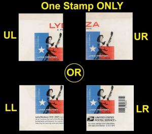 US 4786a Music Icons Lydia Mendoza imperf NDC corner single (1 stamp) MNH 2013