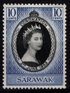 Sarawak 1953 Elizabeth II Coronation, 10c [Unused]