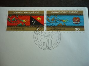 Postal History - Papua New Guinea - Scott# 423-424 - First Day Cover