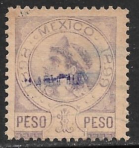 MEXICO REVENUES 1898 1p Rentas Indian No Talon R171 Used