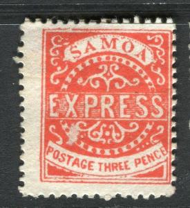 SAMOA early 1870s classic type unused EXPRESS issue ( reprint ? ) 3d. value