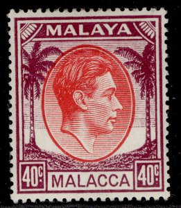 MALAYSIA - Malacca GVI SG13, 40c red & purple, M MINT. 
