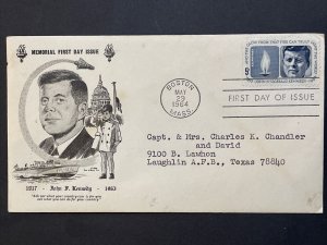 1964 John F Kennedy FDC Sc#1246 D'Arcy Company 1st Cachet M-61 Boston, MA