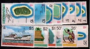 Tuvalu Scott 23-37 Mint NH (Catalog Value $65.00)