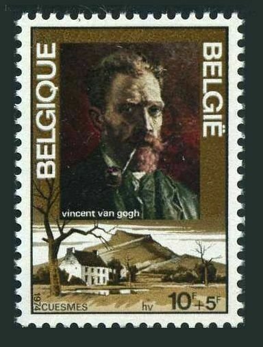 Belgium B918,MNH.Mi 1777. Vincent van Gogh House at Cuesmes,self-portrait,1974.