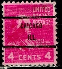 USA; 1938: Sc. # 808:  Used. Pre-Canc. Single Stamp