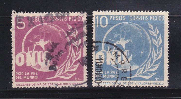 Mexico 817-818 U World Peace, UN