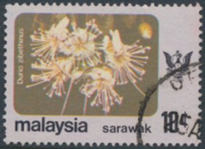 Sarawak  Malaysia    SC#  251  Used  Flowers see details & scans