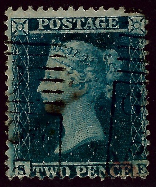 Great Britain SC#13 Used Fine hr/stain lower right CV$210.00...Real Deal!!