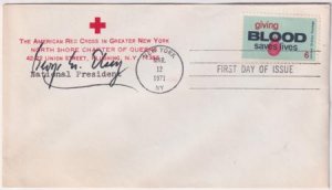 US 1425 FDC Signed by Georhe M. Elsey, President of Red Cross