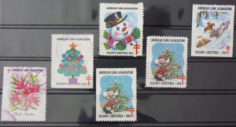 USA Tuberculosis Stamps ! tbc us tb christmass N1