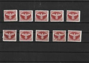 germany 1942 military fieldpost for parcels stamps ref 12499