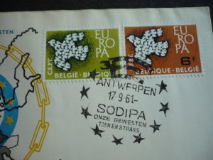 Postal History - Belgium - Scott# 572-573