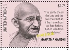 United Nations 2019 UN Mahatma Gandhi Indian Famous People Politician Stamp MNH