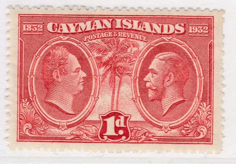 British Colony Cayman Islands 1932 1d MH Stamp A22P19F8936