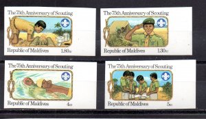 Maldive Islands 956-959 MNH imperforate