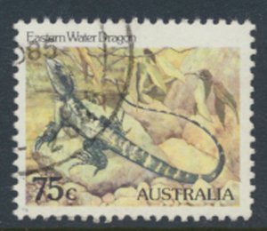 Australia  Sc# 797 Used Water Dragon   see details & scan