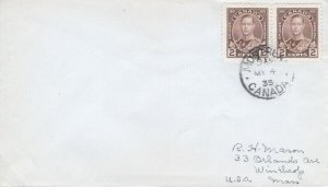 CANADA #211/216 KING GEORGE V SILVER JUBILEE set of 6 FDC's - Montreal 1935