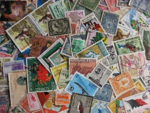 Haiti elusive mixture (duplicates, mixed condition) of 125 stamps