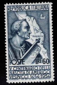 Italy Scott 666 MNH**  Columbus America Discovery map stamp