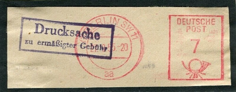 GERMANY; 1950s early GEBUHR BEZAHLT Postal Stationary Piece