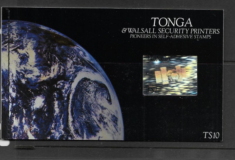 TONGA, 870, MNH, BOOKLET OF SELF ADHESIVE STAMPS