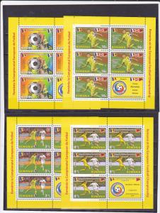 ROMANIA 2016 STAMPS France European Football cup MNH SHEETS Euro