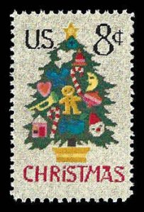 PCBstamps   US #1508 8c Christmas - Needlepoint, MNH, (18)