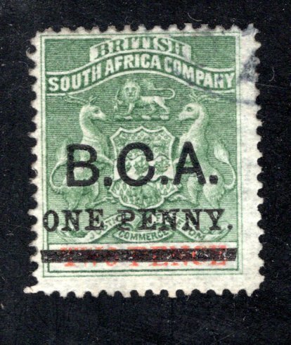 British Central Africa, #20, F/VF, Used,  CV $70.00  ..... 0800007