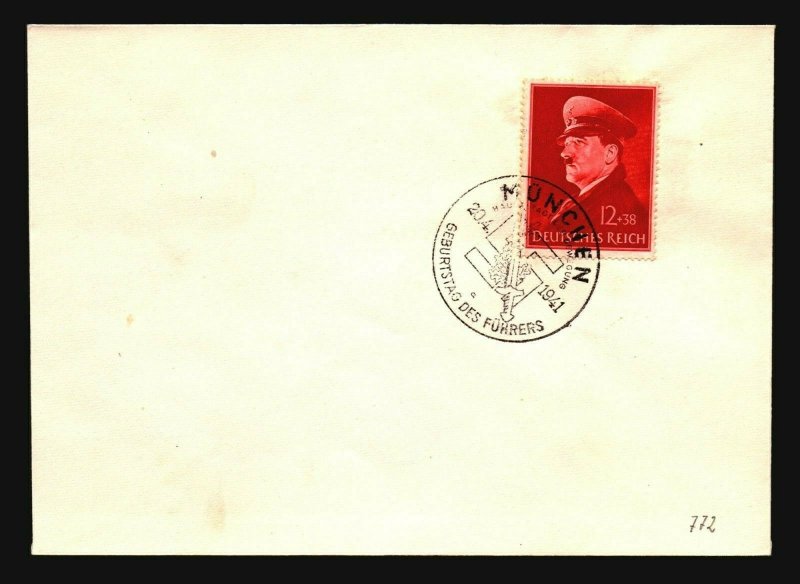 Germany SC# B190 on Hitler B-Day Event Cover - Z17154