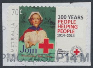 Australia  SC# 4111  from  2014 Used Red Cross  see details & scan